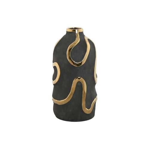 Vrč Home ESPRIT Siva zlatan Gres Keramika Apstraktno moderan 17 x 17 x 35 cm Cijena