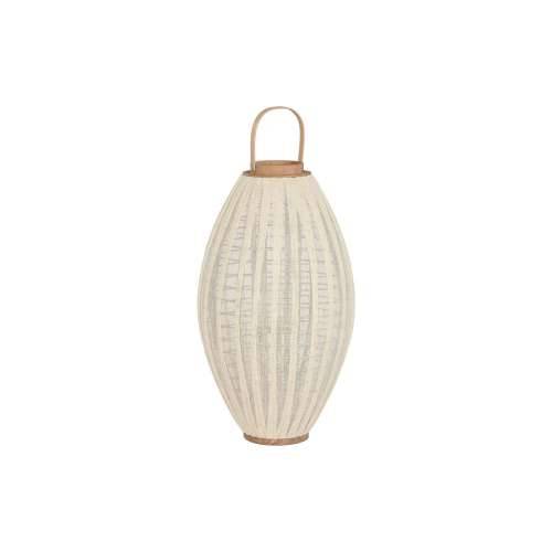Svijećnjak Home ESPRIT Bijela Prirodno Drvo Kristal 40 x 40 x 70 cm Cijena