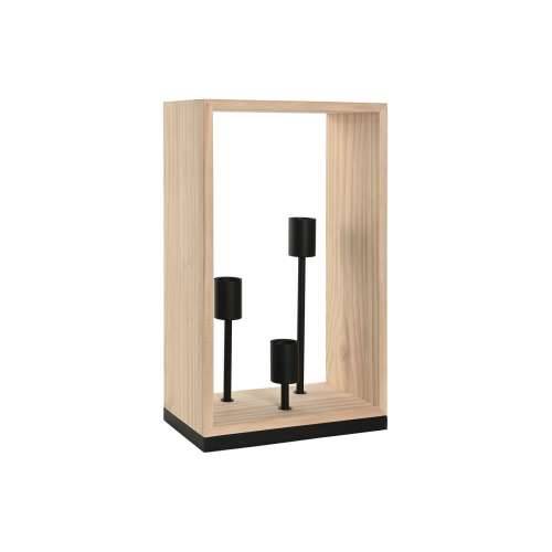 Stolna svjetiljka Home ESPRIT Smeđa Crna Prirodno Drvo Željezo Borovina 50 W 220 V 30 x 16 x 50 cm Cijena