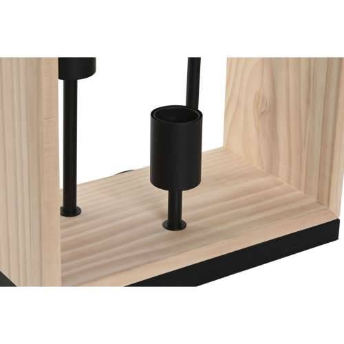 Stolna svjetiljka Home ESPRIT Smeđa Crna Prirodno Drvo Željezo Borovina 50 W 220 V 30 x 16 x 50 cm Cijena