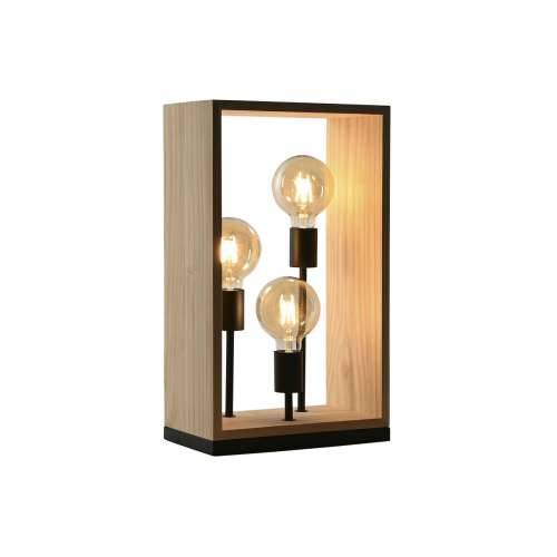 Stolna svjetiljka Home ESPRIT Smeđa Crna Prirodno Drvo Željezo Borovina 50 W 220 V 30 x 16 x 50 cm Cijena