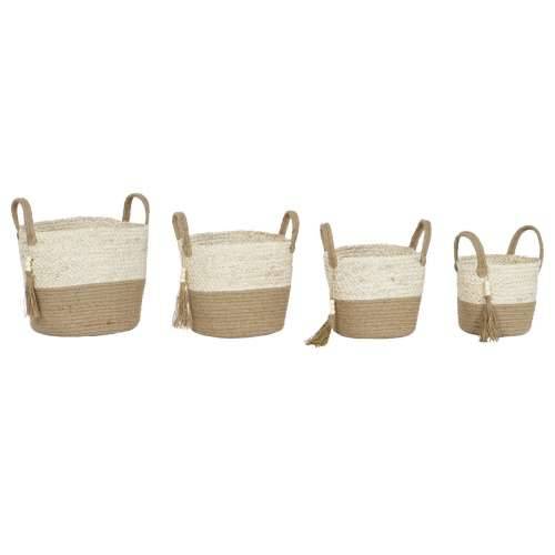 Set košara Home ESPRIT Prirodno Svijetlo smeđi Juta moderan 40 x 40 x 41 cm Cijena