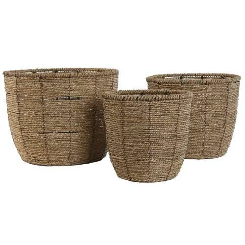Set žardinjera Home ESPRIT Smeđa Vlakna Tropsko 31 x 31 x 24 cm Cijena