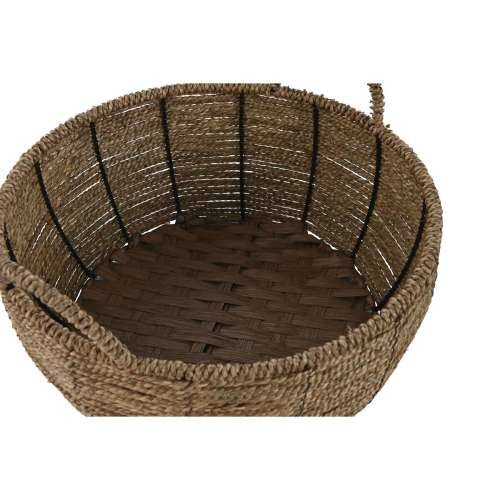 Set žardinjera Home ESPRIT Smeđa Metal Vlakna Tropsko 34 x 33 x 15 cm Cijena