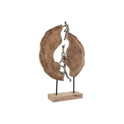 Ukrasna figura Home ESPRIT Smeđa Srebrna 35 x 9 x 52 cm Cijena
