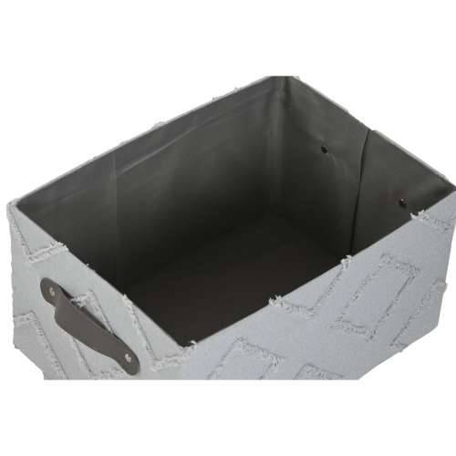 Set košara Home ESPRIT Siva Krema 35 x 25 x 18 cm (3 Dijelovi) (2 kom.) Cijena
