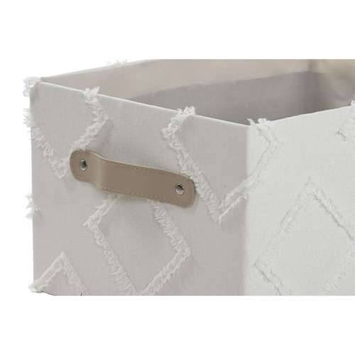 Set košara Home ESPRIT Siva Krema 35 x 25 x 18 cm (3 Dijelovi) (2 kom.) Cijena
