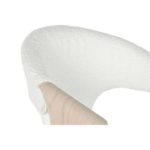 Blagavaonska stolica Home ESPRIT Bijela Poliester Drvo 55,5 x 67,5 x 80,5 cm Cijena