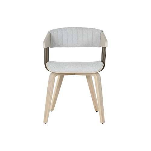 Blagavaonska stolica Home ESPRIT Siva Poliester Drvo 51 x 55 x 76,5 cm Cijena