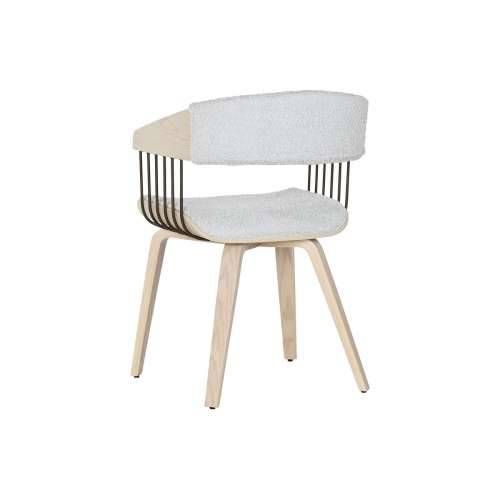 Blagavaonska stolica Home ESPRIT Siva Poliester Drvo 51 x 55 x 76,5 cm Cijena