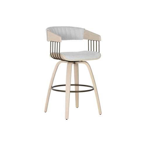 Blagavaonska stolica Home ESPRIT Siva Poliester Drvo 51 x 55 x 91 cm Cijena