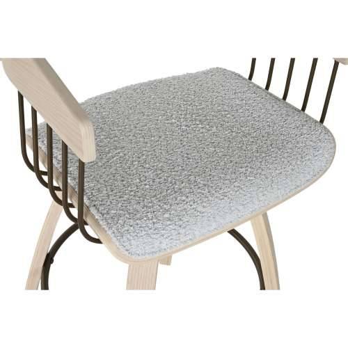 Blagavaonska stolica Home ESPRIT Siva Poliester Drvo 51 x 55 x 91 cm Cijena