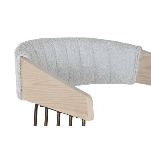 Blagavaonska stolica Home ESPRIT Siva Poliester Drvo 51 x 55 x 91 cm Cijena