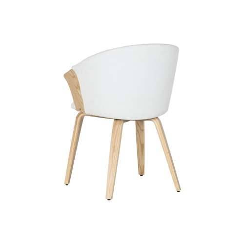 Blagavaonska stolica Home ESPRIT Bijela Poliester Drvo 60 x 57,5 x 79 cm Cijena