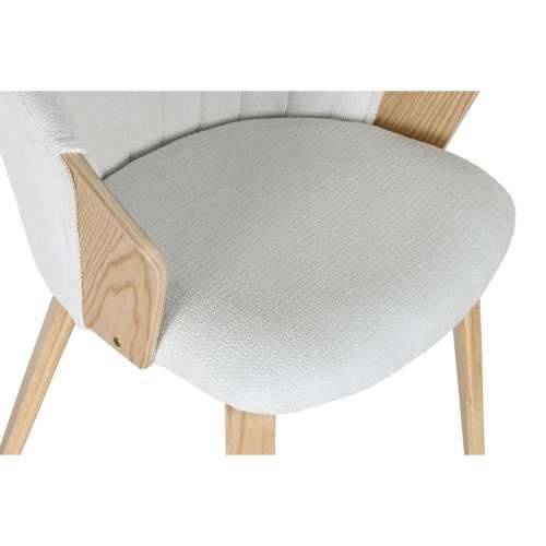 Blagavaonska stolica Home ESPRIT Bijela Poliester Drvo 60 x 57,5 x 79 cm Cijena