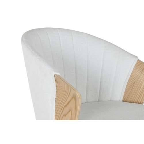 Blagavaonska stolica Home ESPRIT Bijela Poliester Drvo 60 x 57,5 x 79 cm Cijena