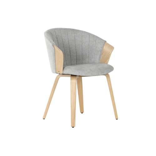 Blagavaonska stolica Home ESPRIT Siva Poliester Drvo 60 x 57,5 x 79 cm Cijena