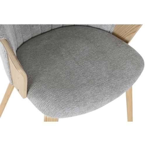 Blagavaonska stolica Home ESPRIT Siva Poliester Drvo 60 x 57,5 x 79 cm Cijena