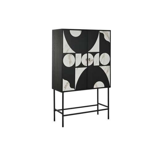 Ormarić Home ESPRIT Bijela Crna Metal Jela 100 x 40 x 170 cm Cijena