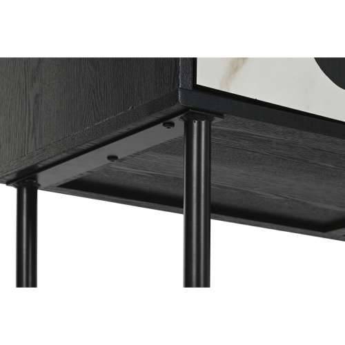 Ormarić Home ESPRIT Bijela Crna Metal Jela 100 x 40 x 170 cm Cijena