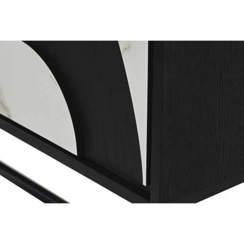 Ormarić Home ESPRIT Bijela Crna Metal Jela 100 x 40 x 170 cm Cijena