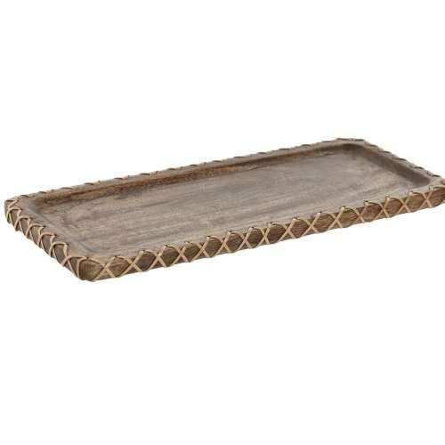 Stolni ukras Home ESPRIT Prirodno Drvo Manga Kolonijalni 33 x 13 x 1,25 cm Cijena