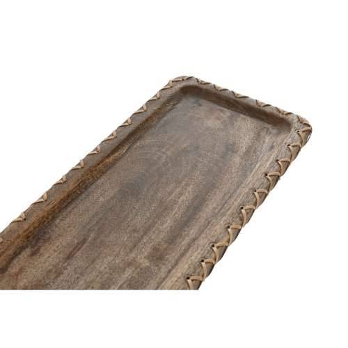 Stolni ukras Home ESPRIT Prirodno Drvo Manga Kolonijalni 33 x 13 x 1,25 cm Cijena