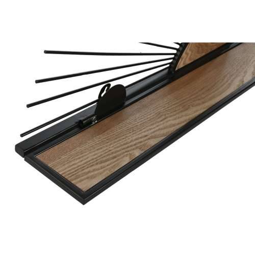 Polica Home ESPRIT Crna Prirodno Metal Drvo MDF 58 x 10,5 x 28 cm zidni Cijena