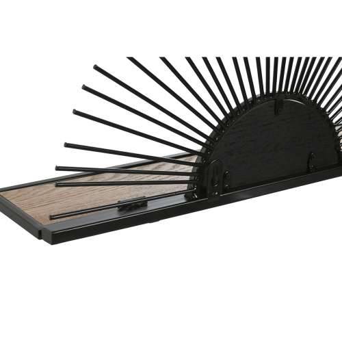 Polica Home ESPRIT Crna Prirodno Metal Drvo MDF 58 x 10,5 x 28 cm zidni Cijena