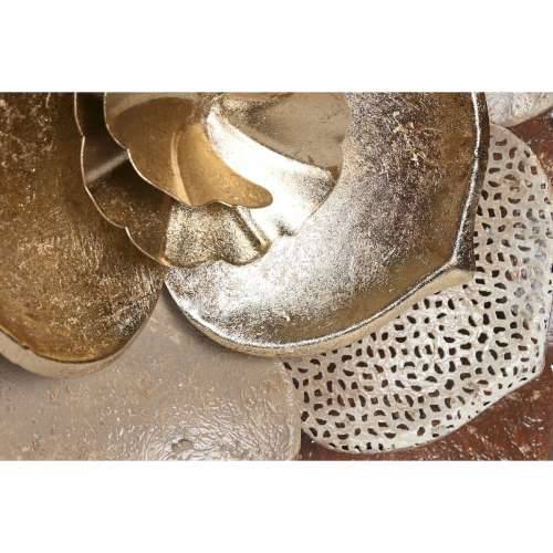 Zidni Ukras Home ESPRIT zlatan Terakota moderan Cvijet 51 x 6,5 x 51 cm Cijena