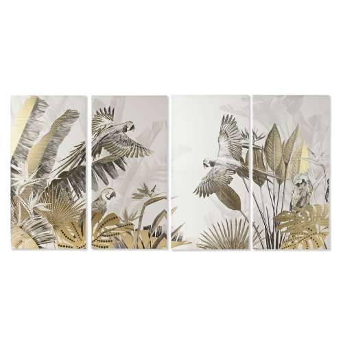 Set od Keturios slike Home ESPRIT Bež zlatan Tropsko 280 x 3,2 x 140 cm Cijena