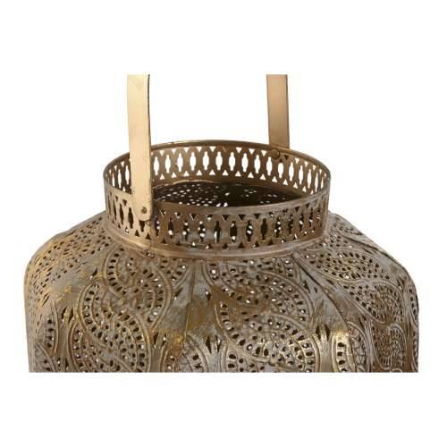 Set Svijećnjaka Home ESPRIT zlatan Metal 25 x 25 x 40 cm Cijena