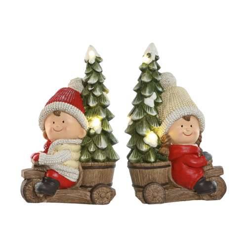 Božićni ukras Home ESPRIT Crvena Zelena 31,5 x 20 x 50 cm (2 kom.) Cijena