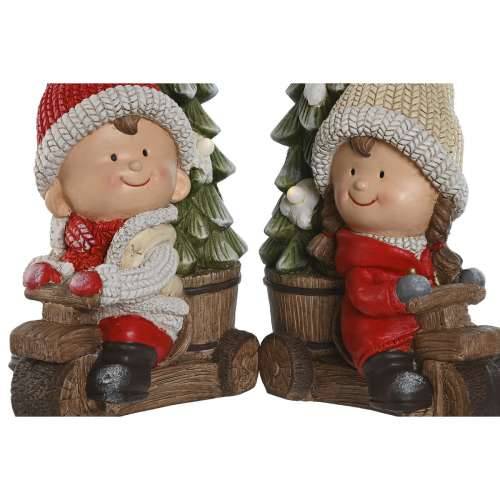 Božićni ukras Home ESPRIT Crvena Zelena 31,5 x 20 x 50 cm (2 kom.) Cijena