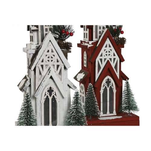 Božićni ukras Home ESPRIT Bijela Crvena 16 x 14 x 63 cm (2 kom.) Cijena