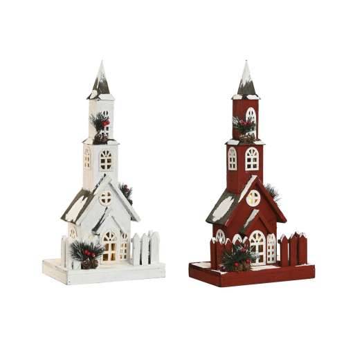 Božićni ukras Home ESPRIT Bijela Crvena 27 x 18 x 56 cm (2 kom.) Cijena