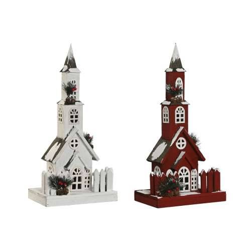 Božićni ukras Home ESPRIT Bijela Crvena 27 x 18 x 56 cm (2 kom.) Cijena