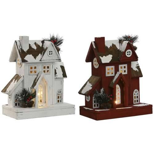 Božićni ukras Home ESPRIT Bijela Crvena 26 x 14 x 32 cm (2 kom.) Cijena