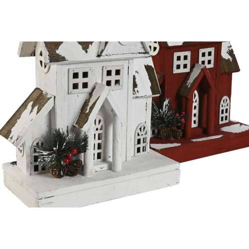 Božićni ukras Home ESPRIT Bijela Crvena 26 x 14 x 32 cm (2 kom.) Cijena