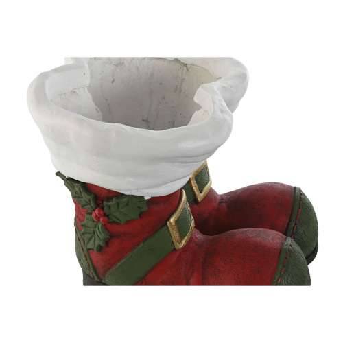 Tegla za biljke Home ESPRIT Bijela Crvena Zelena magnezij Djeda Mraz 30 x 35 x 30 cm Crăciun Cijena