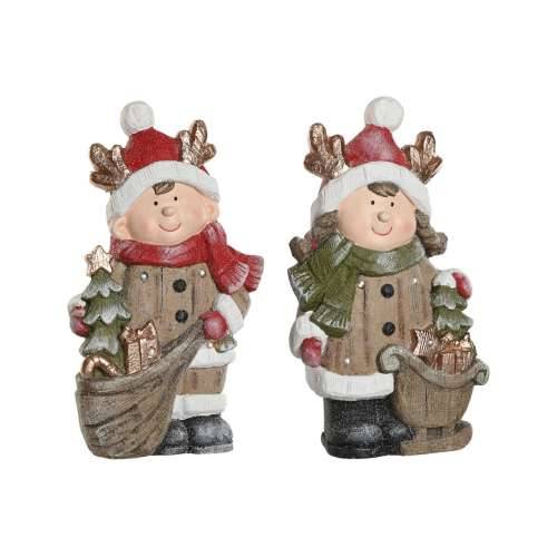 Božićni ukras Home ESPRIT Smeđa Crvena 23 x 10,5 x 40 cm (2 kom.) Cijena