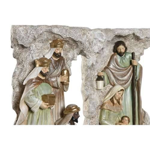 Božićne jaslice Home ESPRIT Pisana Smola 19,5 x 11 x 31,5 cm (2 kom.) Cijena