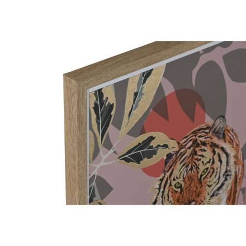 Slika Home ESPRIT Crvena Zelena Kolonijalni zlatan Džungla 45 x 2,5 x 60 cm (2 kom.) Cijena