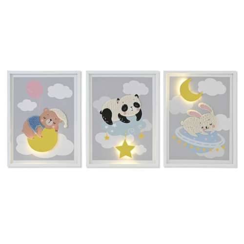 Slika Home ESPRIT Rumena Siva Children’s 30 x 1,8 x 40 cm (4 kom.) Cijena