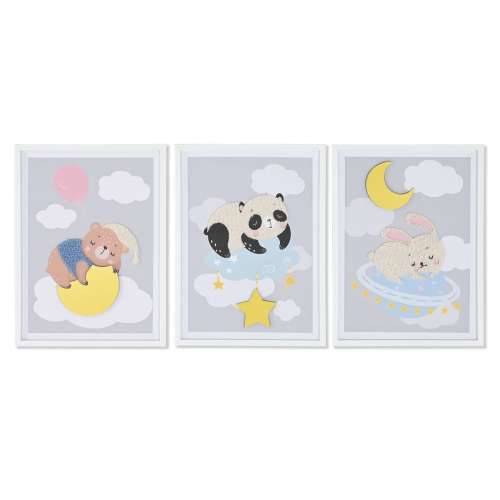 Slika Home ESPRIT Rumena Siva Children’s 30 x 1,8 x 40 cm (4 kom.) Cijena