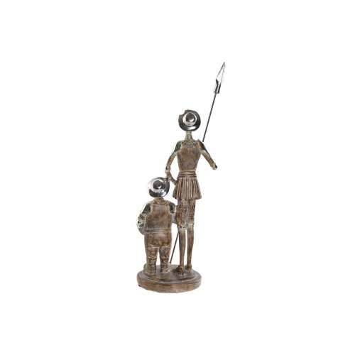 Ukrasna figura Home ESPRIT Srebrna Prirodno Smola 9 x 8 x 25 cm Cijena