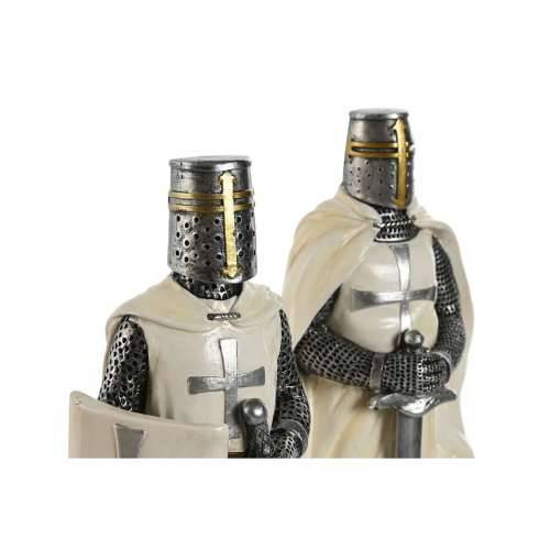 Ukrasna figura Home ESPRIT Bijela Srebrna Smola 10 x 8 x 25 cm (2 kom.) Cijena