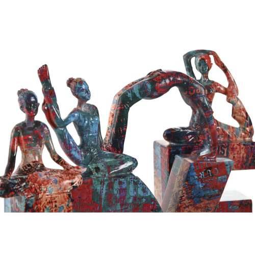 Ukrasna figura Home ESPRIT LOVE Pisana Smola Yoga 12,5 x 5 x 22 cm (4 Dijelovi) Cijena