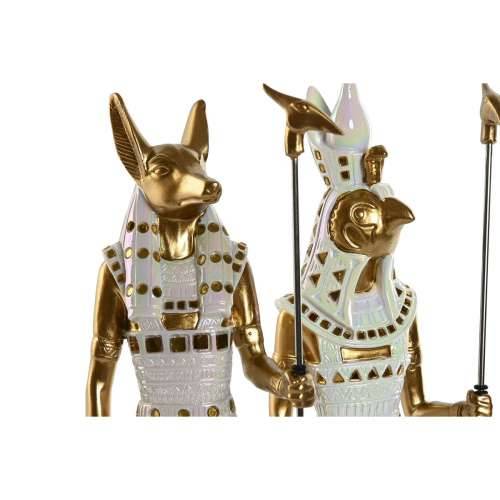 Ukrasna figura Home ESPRIT Bijela zlatan Smola Orijentalno Egipćanin 7 x 11,5 x 36 cm (2 kom.) Cijena
