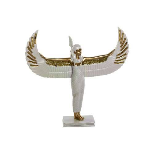 Ukrasna figura Home ESPRIT Bijela zlatan Smola Orijentalno 34 x 6,5 x 33,5 cm Cijena